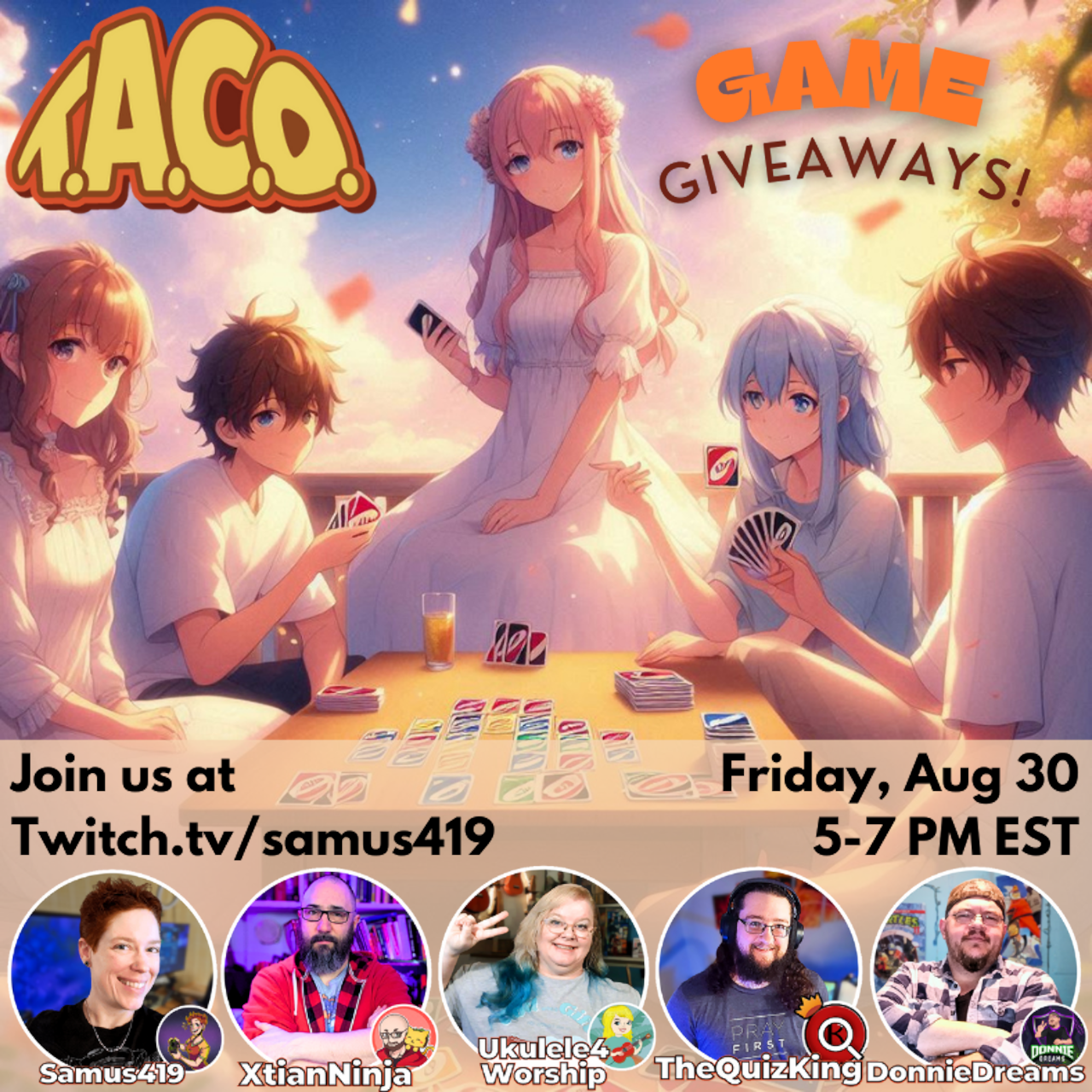 August Team Party Stream – TACO Network
