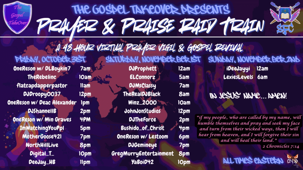 Prayer__Praise_Raid_Train_Daily_Schedule_Video